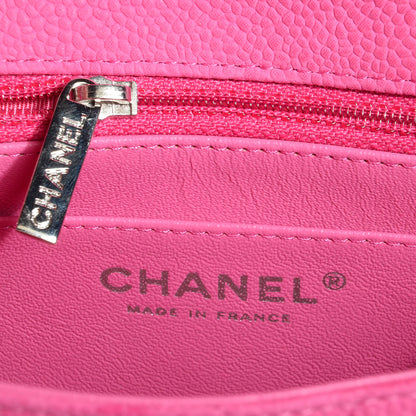 Chanel Iridescent Caviar Quilted Mini Square Flap Pink 7 of 10