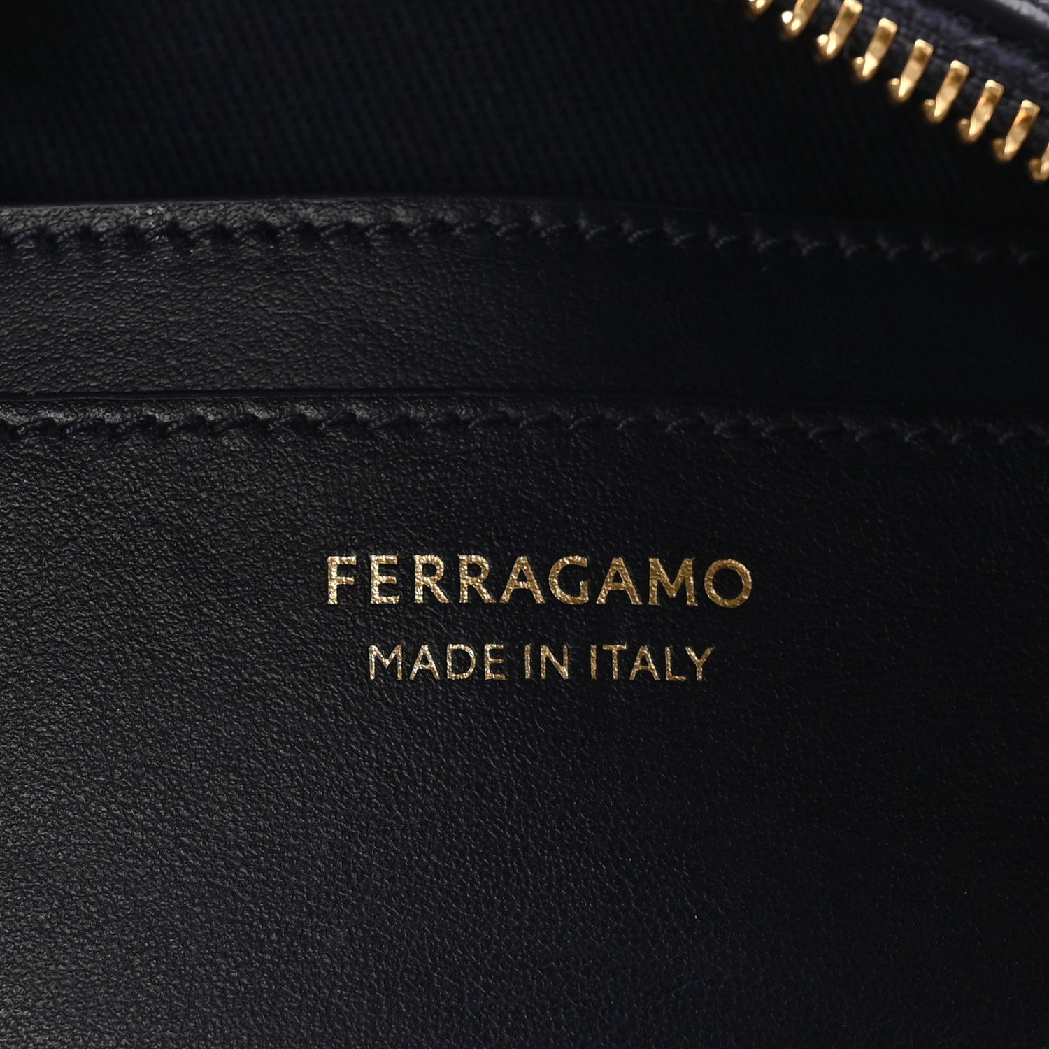 Salvatore Ferragamo Calfskin Gancio Small Camera Case Navy 6 of 9