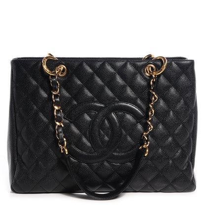Chanel Caviar Grand Shopping Tote GST Black 1 of 8