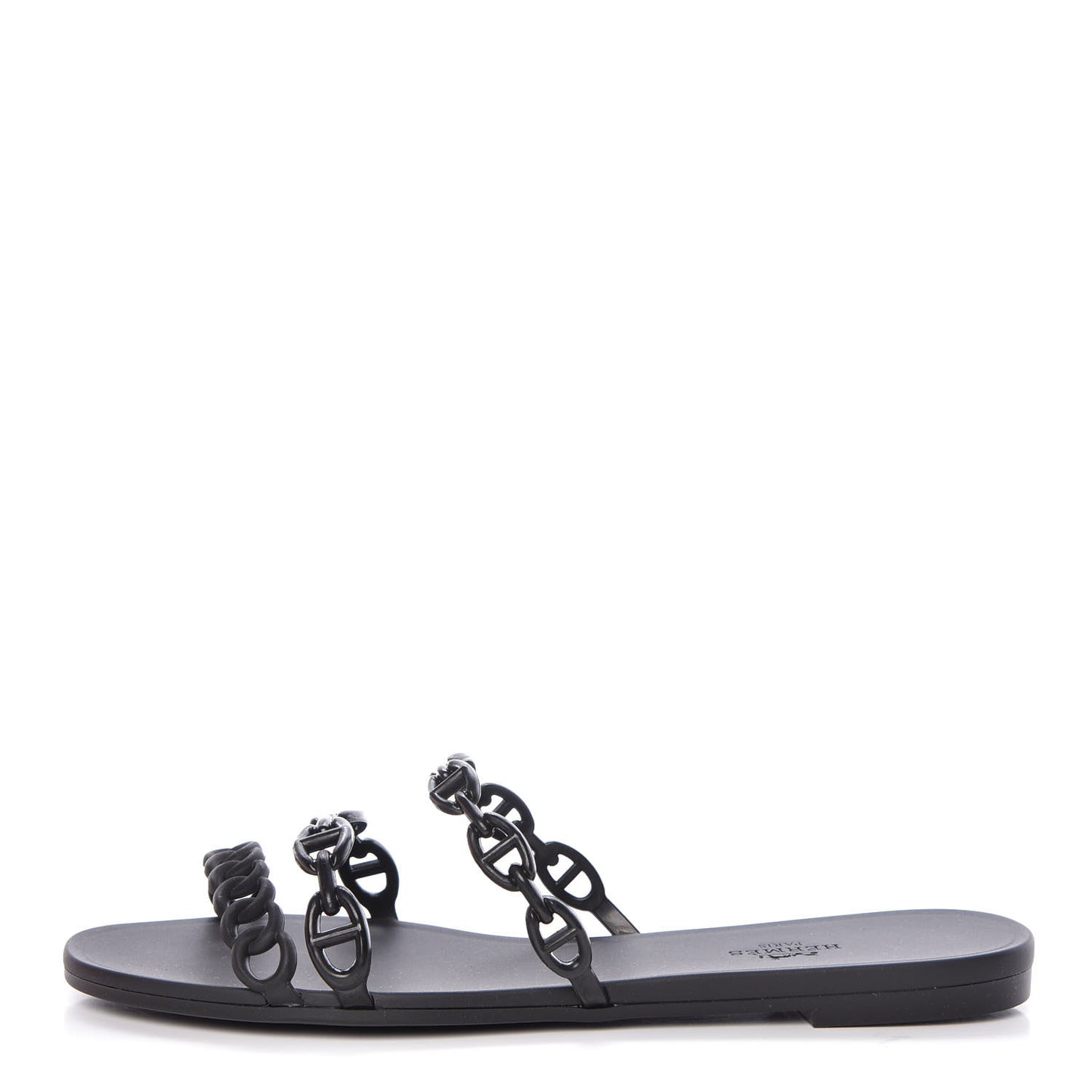 Rubber Chaine d'Ancre Rivage Sandals 39 Black