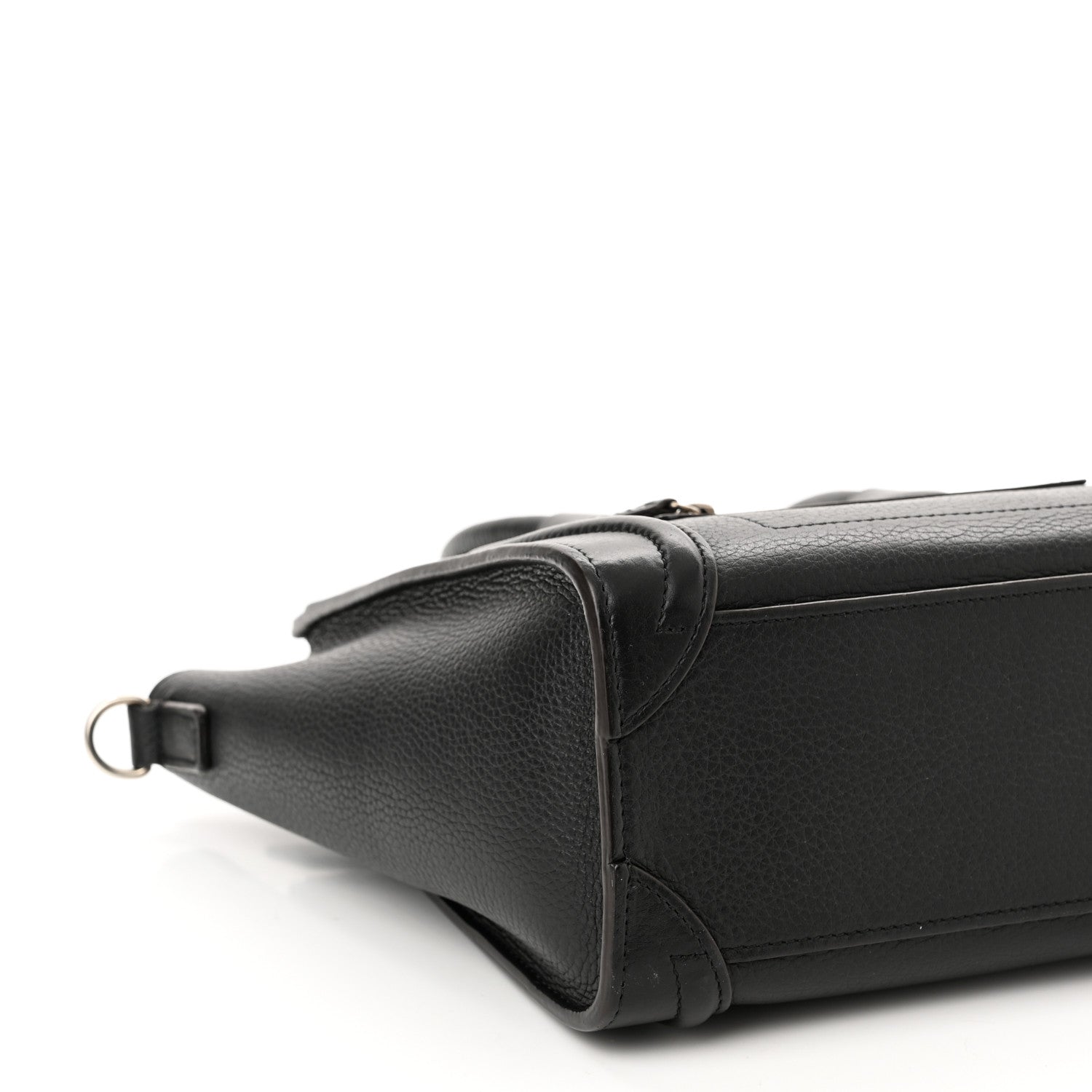 Celine Drummed Calfskin Nano Luggage Black 8 of 9