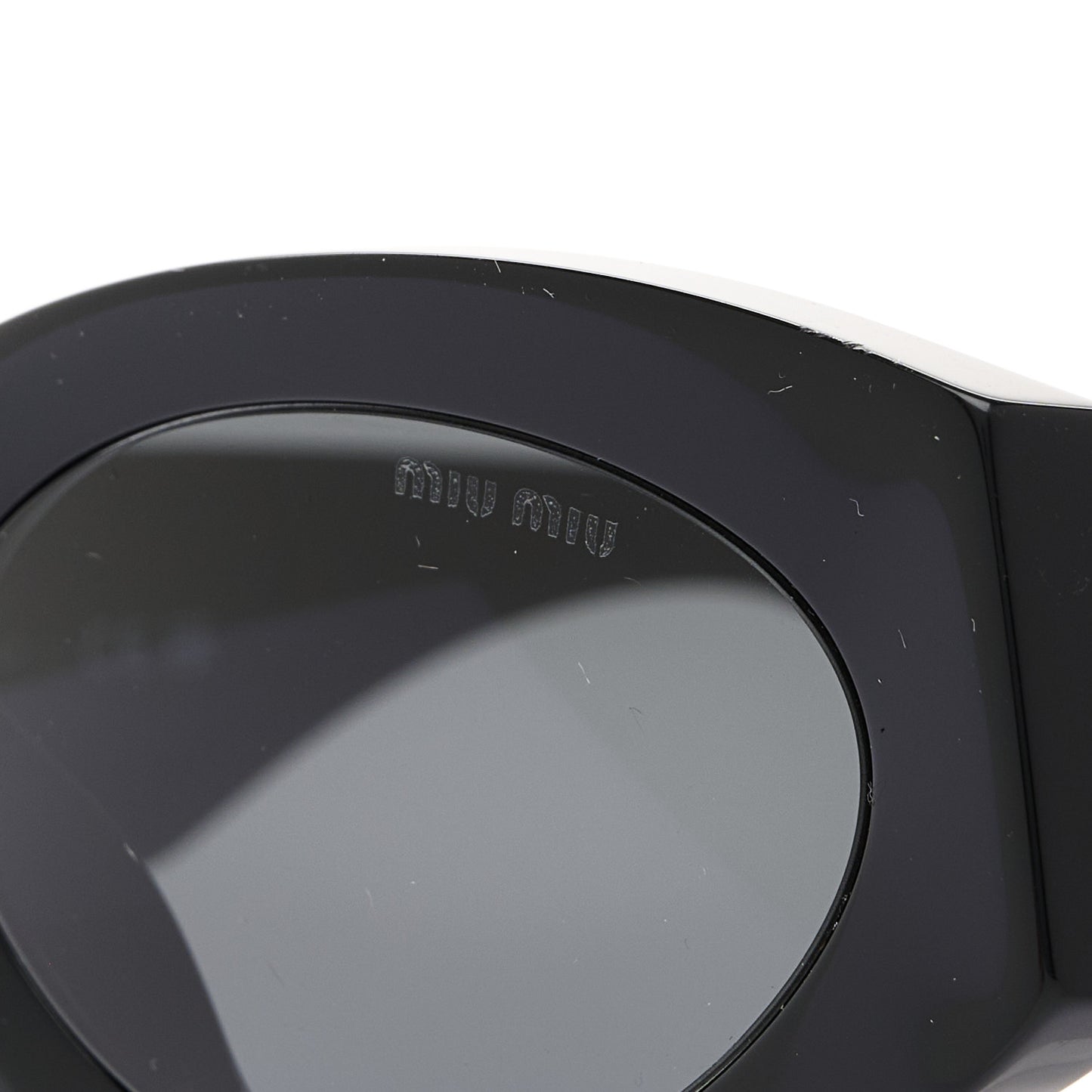 Acetate Oval Glimpse Sunglasses SMU11W Black
