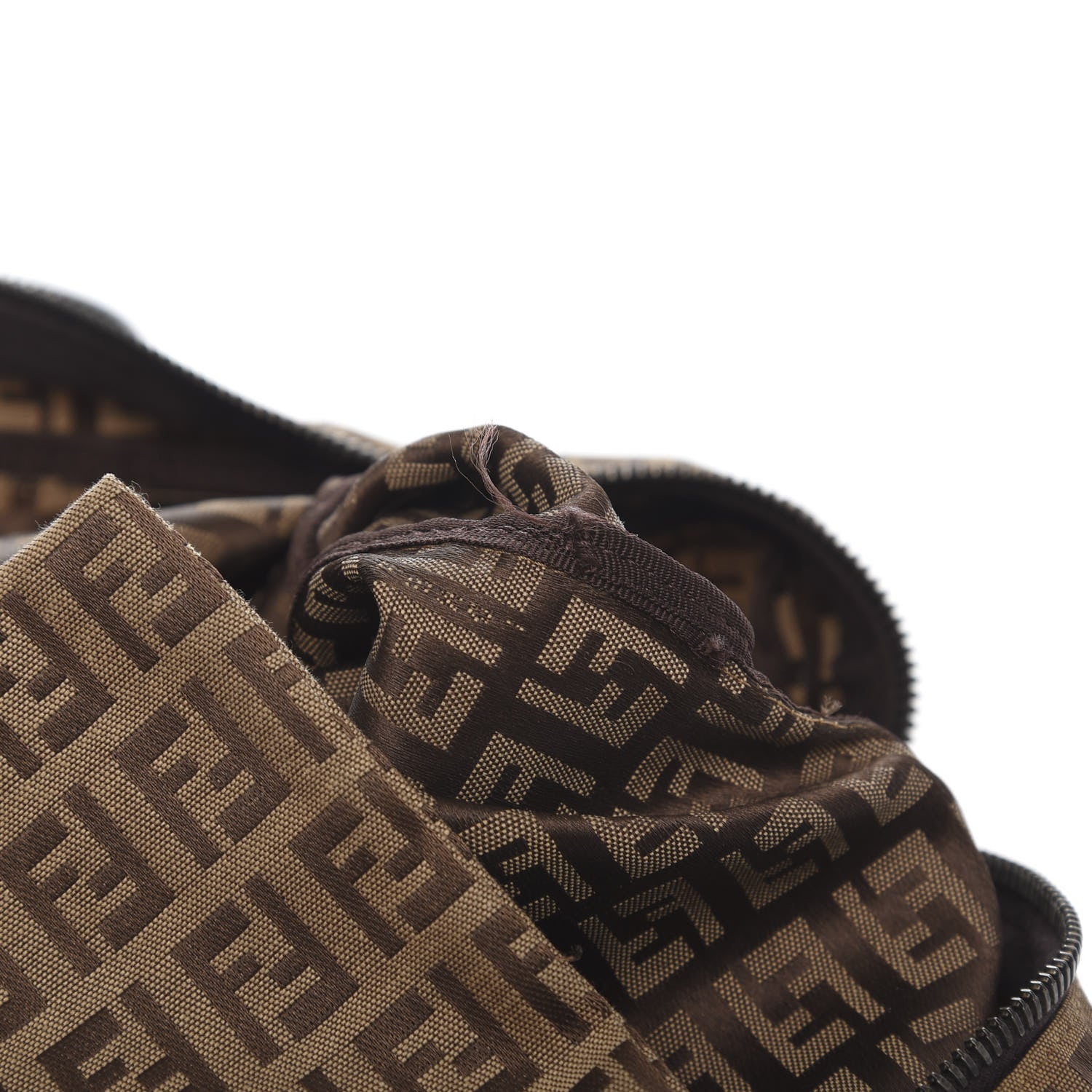 Fendi Zucchino Satchel Tobacco Beige 7 of 11