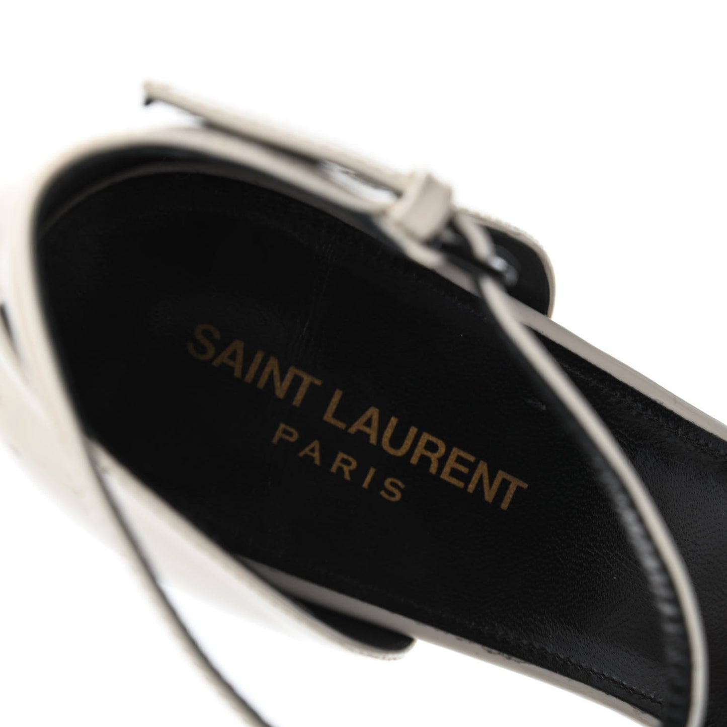 Patent Calfskin Opyum 110 Sandals 42 Neutro