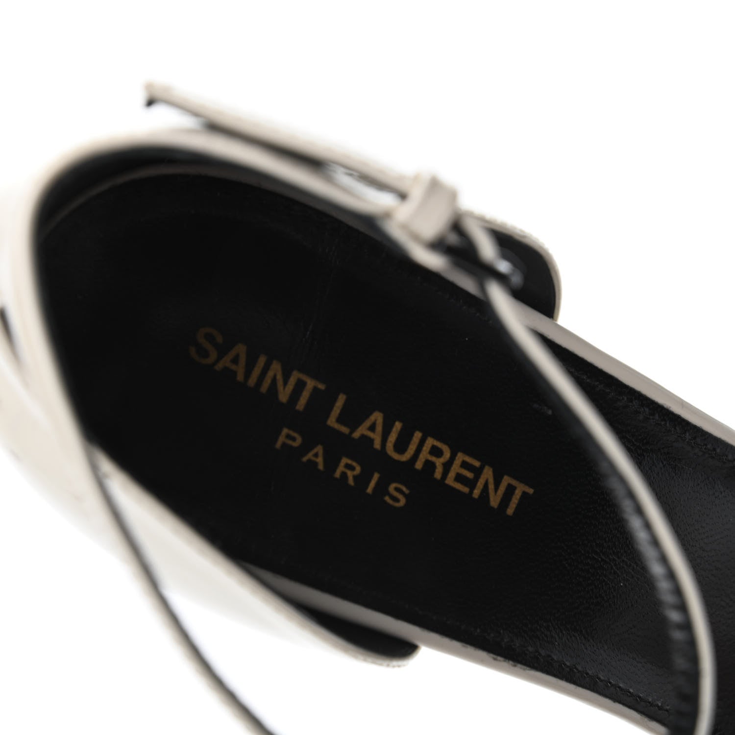 Saint Laurent Patent Calfskin Opyum 110 Sandals 42 Neutro 7 of 10