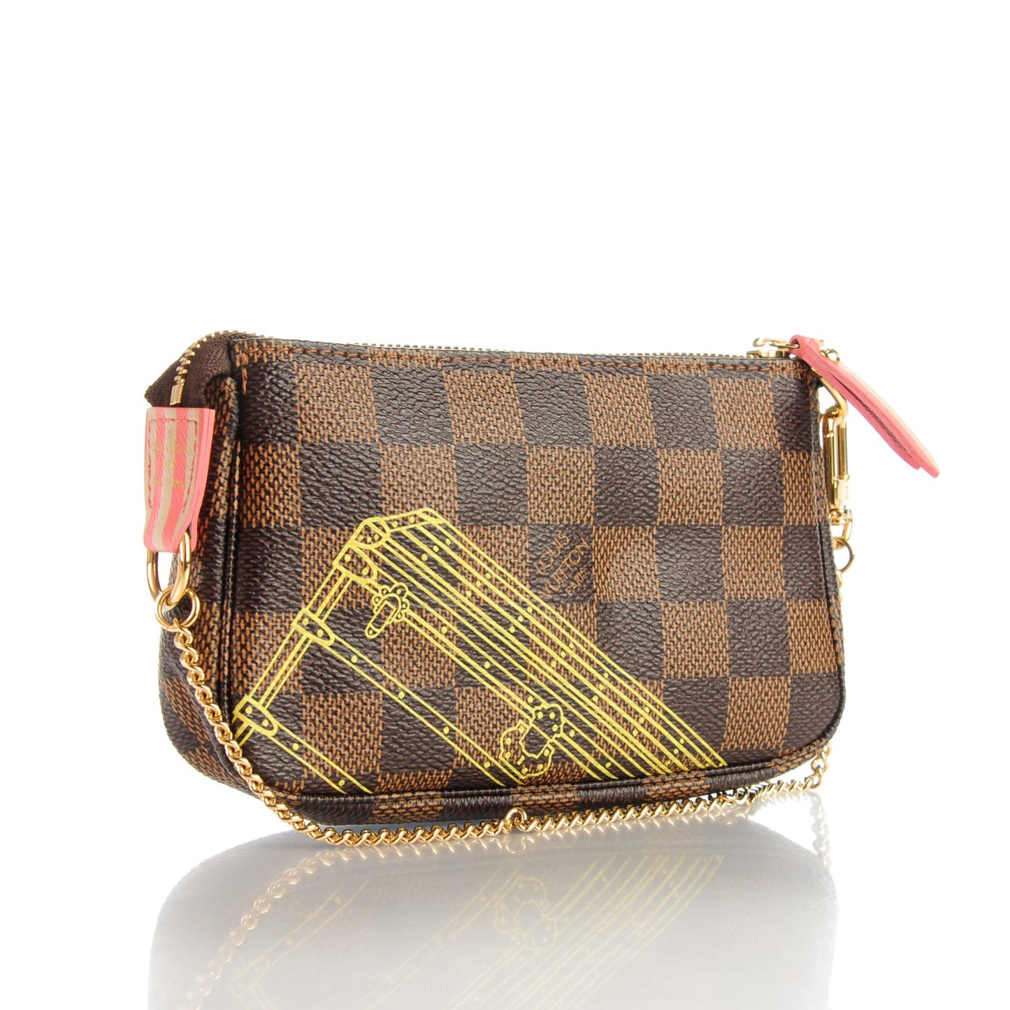 Damier Ebene 2014 Christmas Animation Mini Pochette Accessories