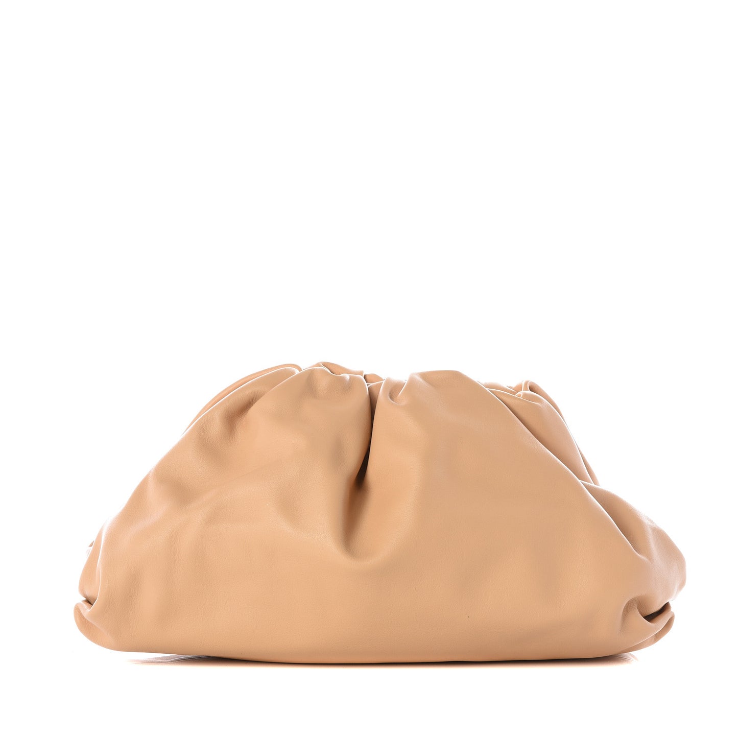 Smooth Butter Calf The Pouch Oversized Clutch Nude