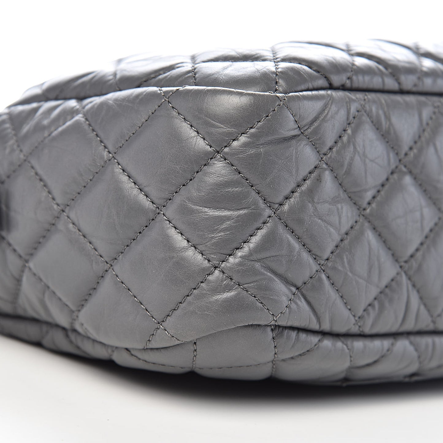 Aged Calfskin Medium Reissue Camera Case Grey