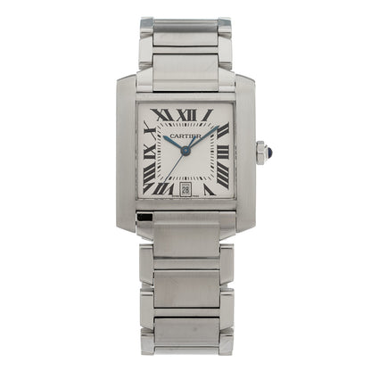 Cartier Stainless Steel 28mm Tank Francaise Automatic Watch 1 of 4