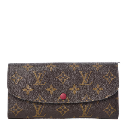 Louis Vuitton Monogram Emilie Wallet Fuchsia 1 of 9