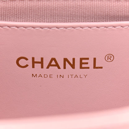 Chanel Caviar Quilted Chain Flap Pink 11 of 21