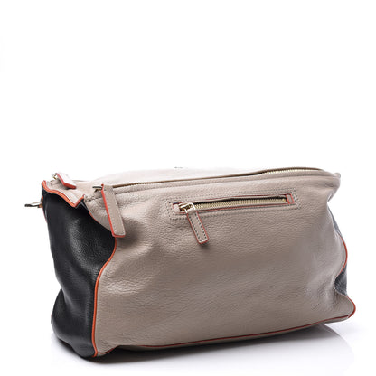Givenchy Sugar Goatskin Medium Tri-Color Pandora Taupe Black Orange 3 of 11