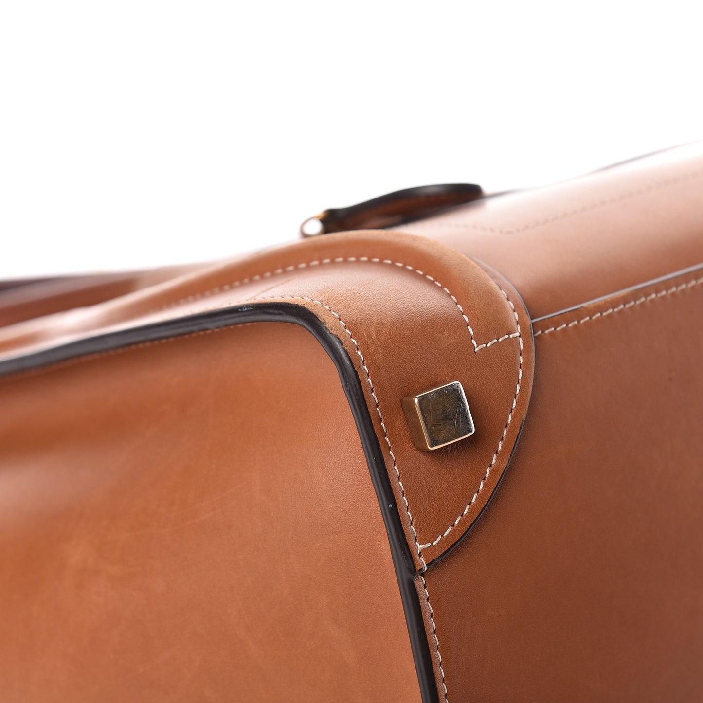 Natural Calfskin Micro Luggage Tan