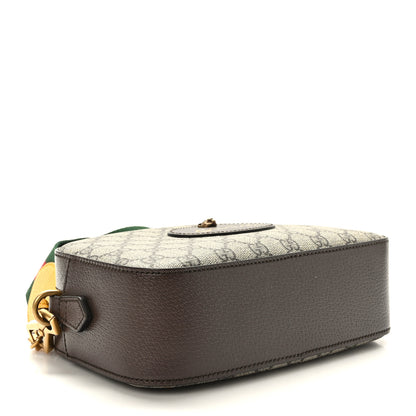 Gucci GG Supreme Monogram Web Neo Vintage Shoulder Bag Beige New Acero Crop 4 of 9