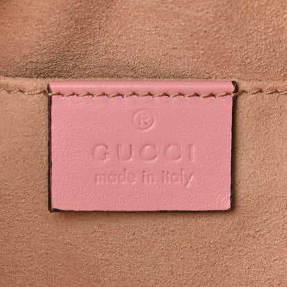 Gucci Calfskin Matelasse Small GG Marmont Chain Shoulder Bag Wild Rose 6 of 9