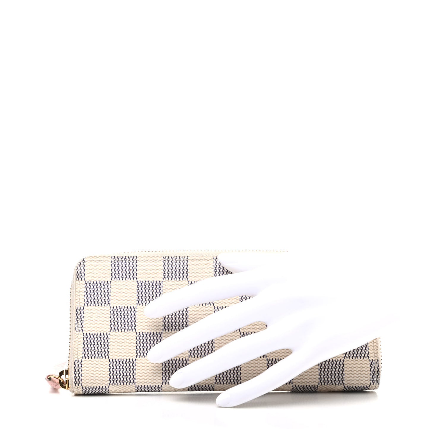 Damier Azur Clemence Wallet Rose Ballerine