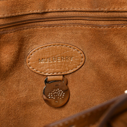 Mulberry Glossy Buffalo Small Bayswater Satchel Fudge 6 of 9
