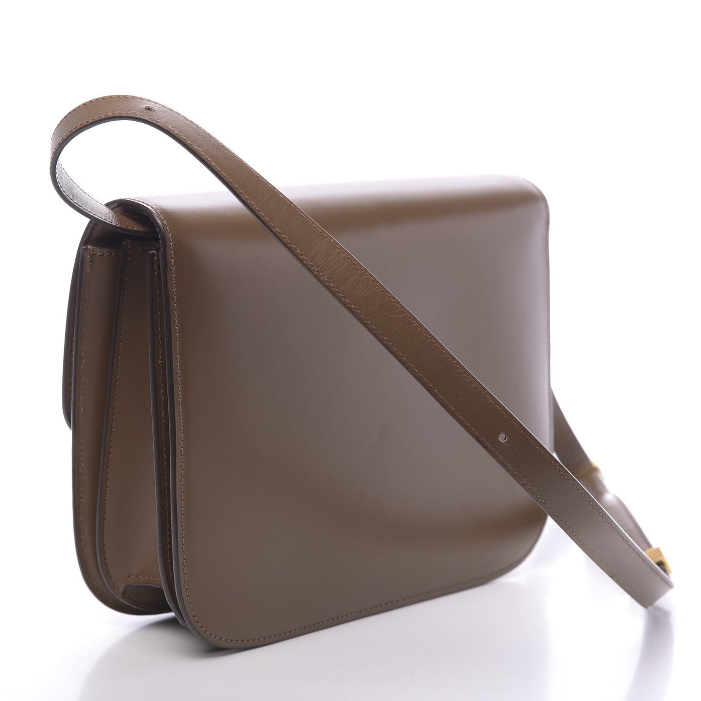 Box Calfskin Medium Classic Box Flap Bag Camel