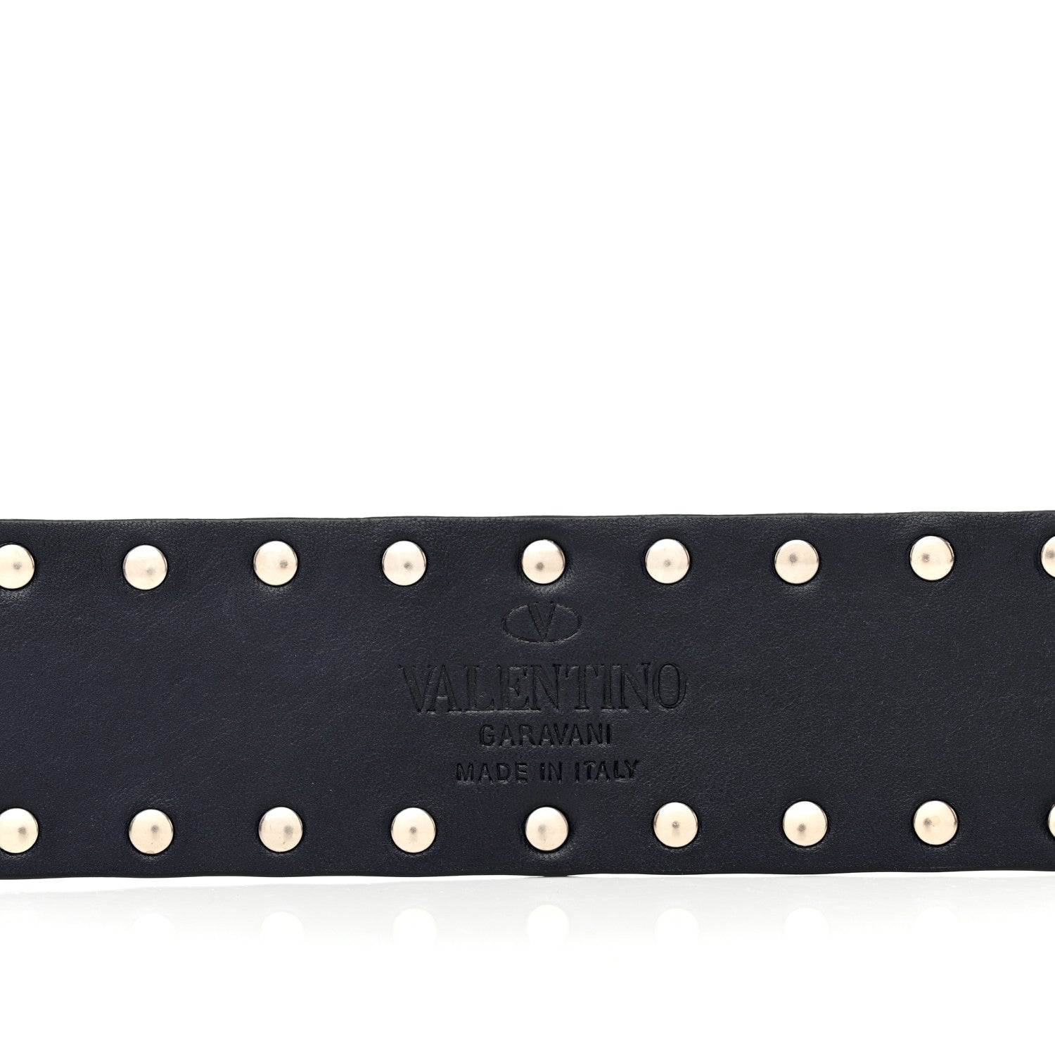 Valentino Garavani Lambskin Rockstud Spike Shoulder Strap Marine 3 of 4