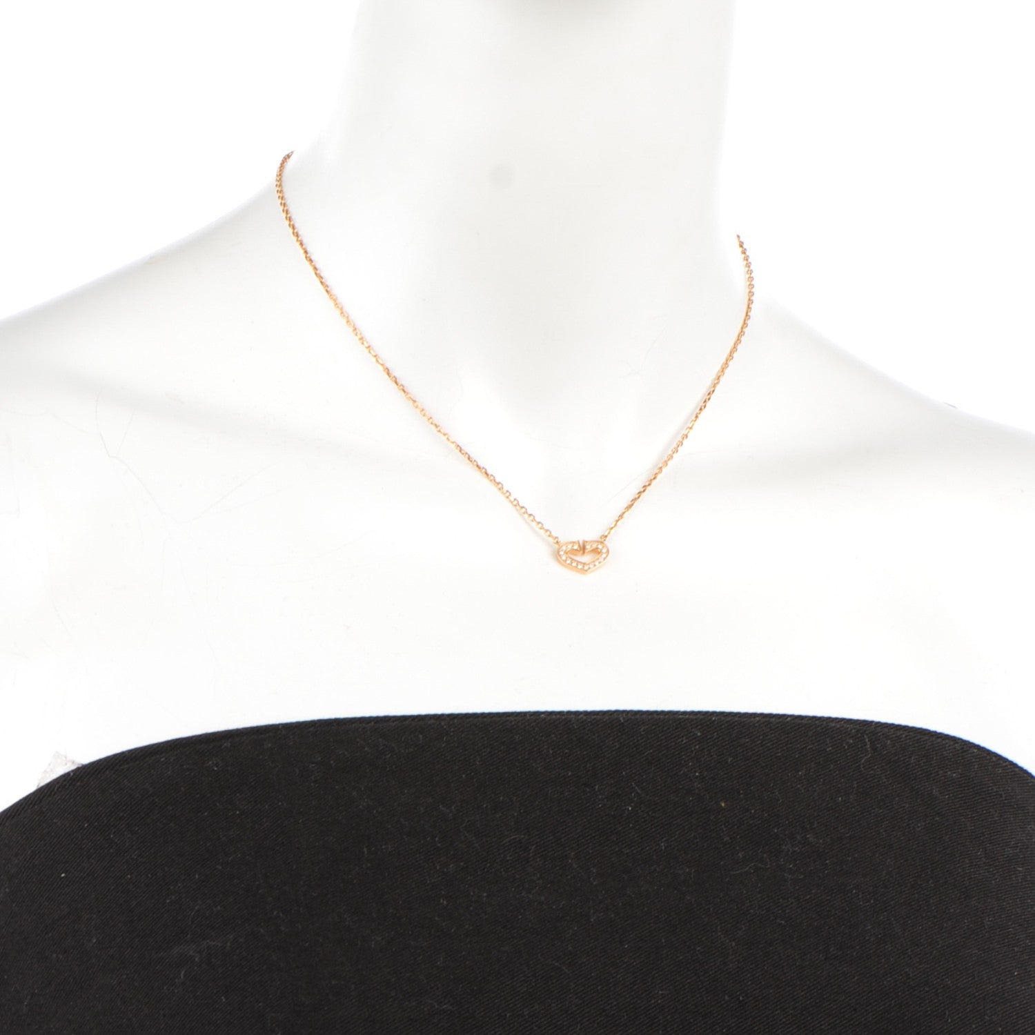 Cartier 18K Yellow Gold Diamond Hearts And Symbols Pendant Necklace 2 of 4