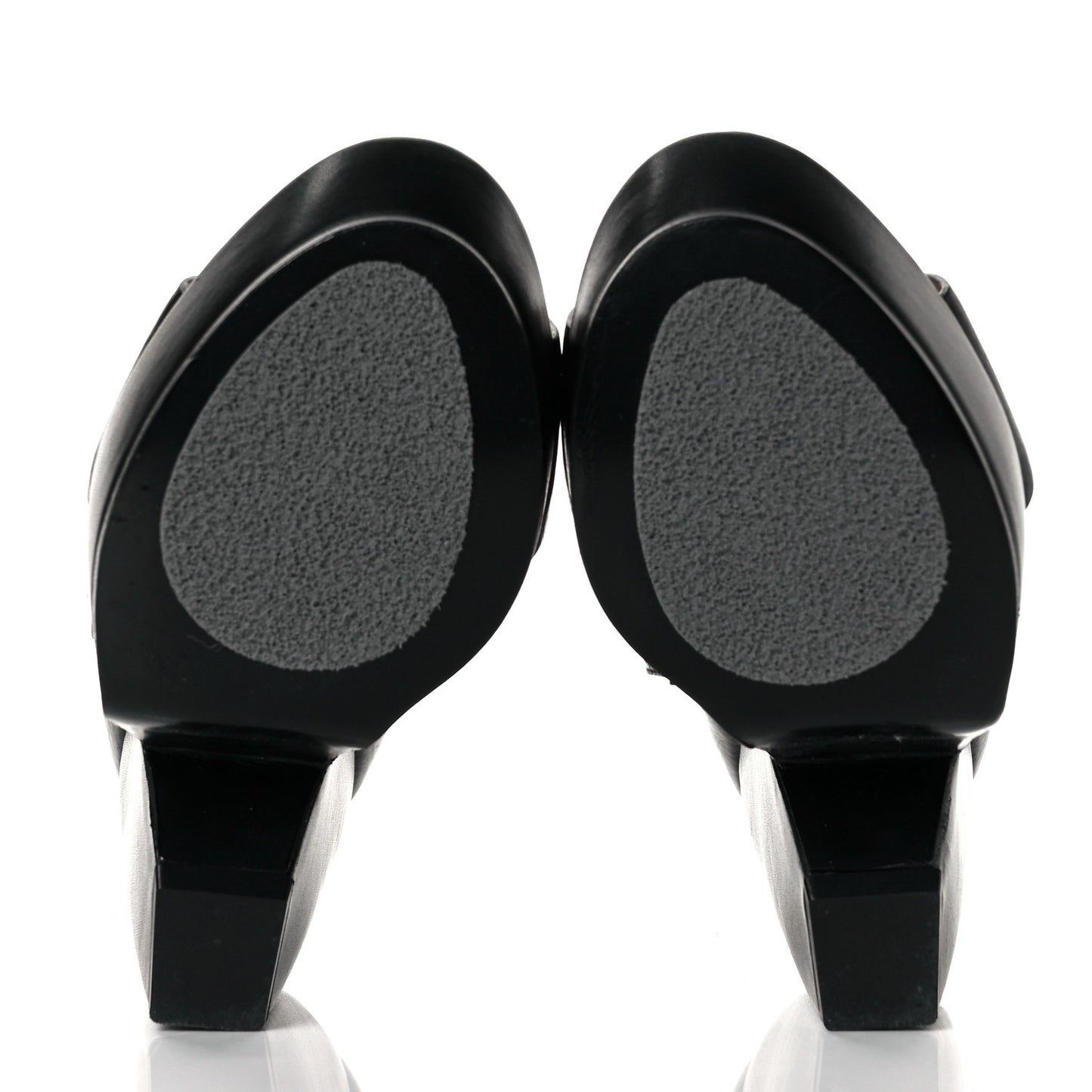 Lambskin Wedge Sandals 36 Black
