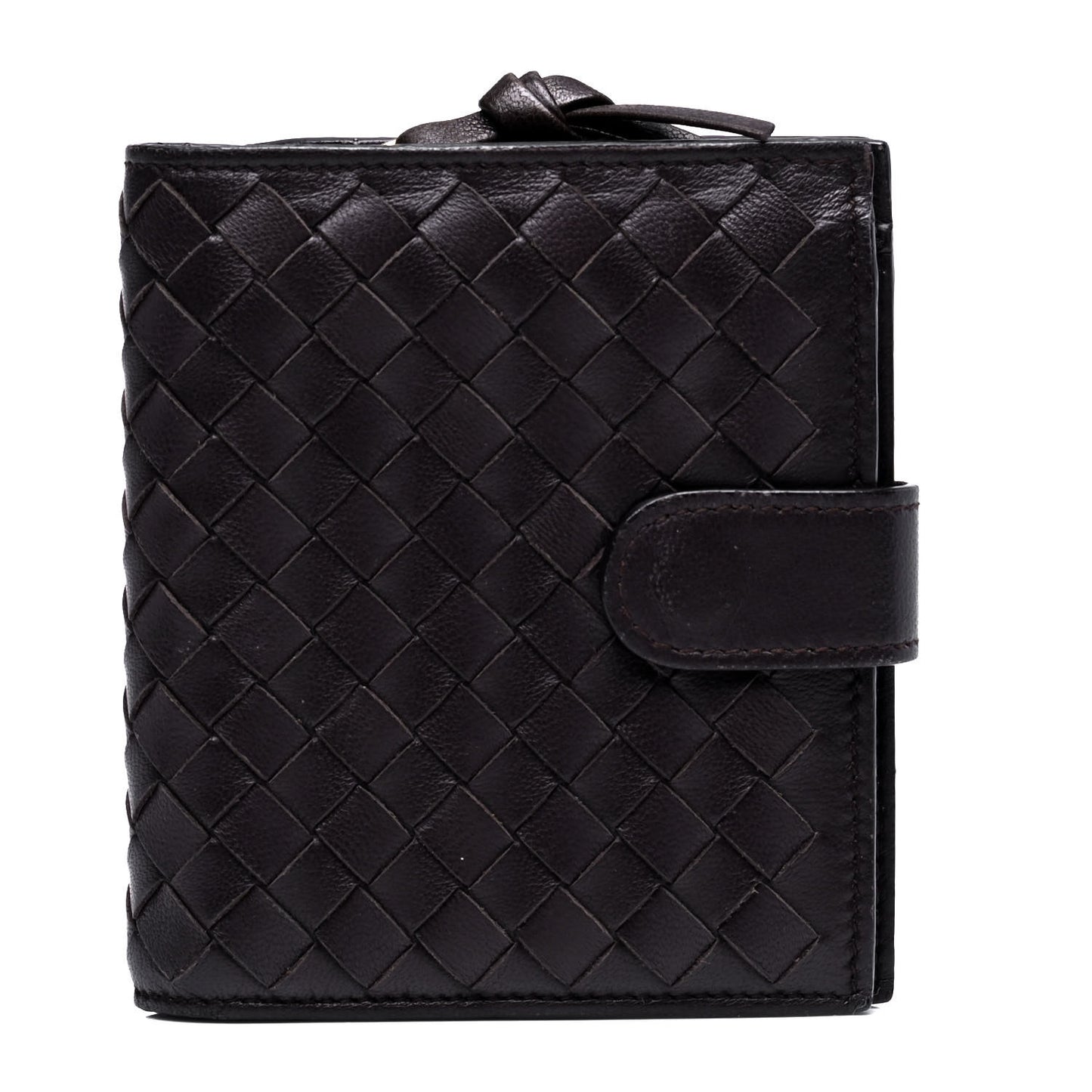 Nappa Intrecciato Mini Wallet Espresso