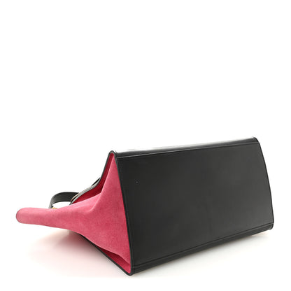 Celine Smooth Calfskin Suede Medium Tri-Color Trapeze Pink 4 of 9