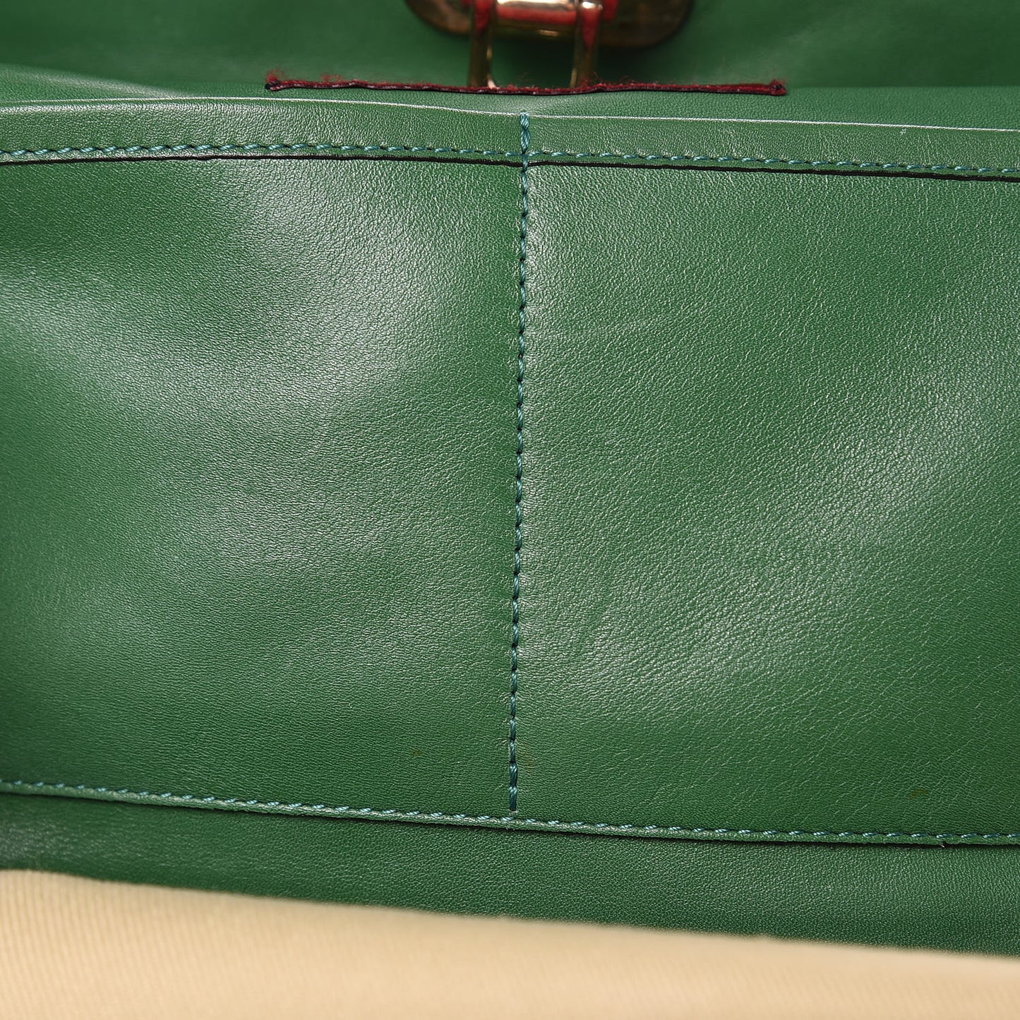 Vitello Medium Rockstud Tote Emerald