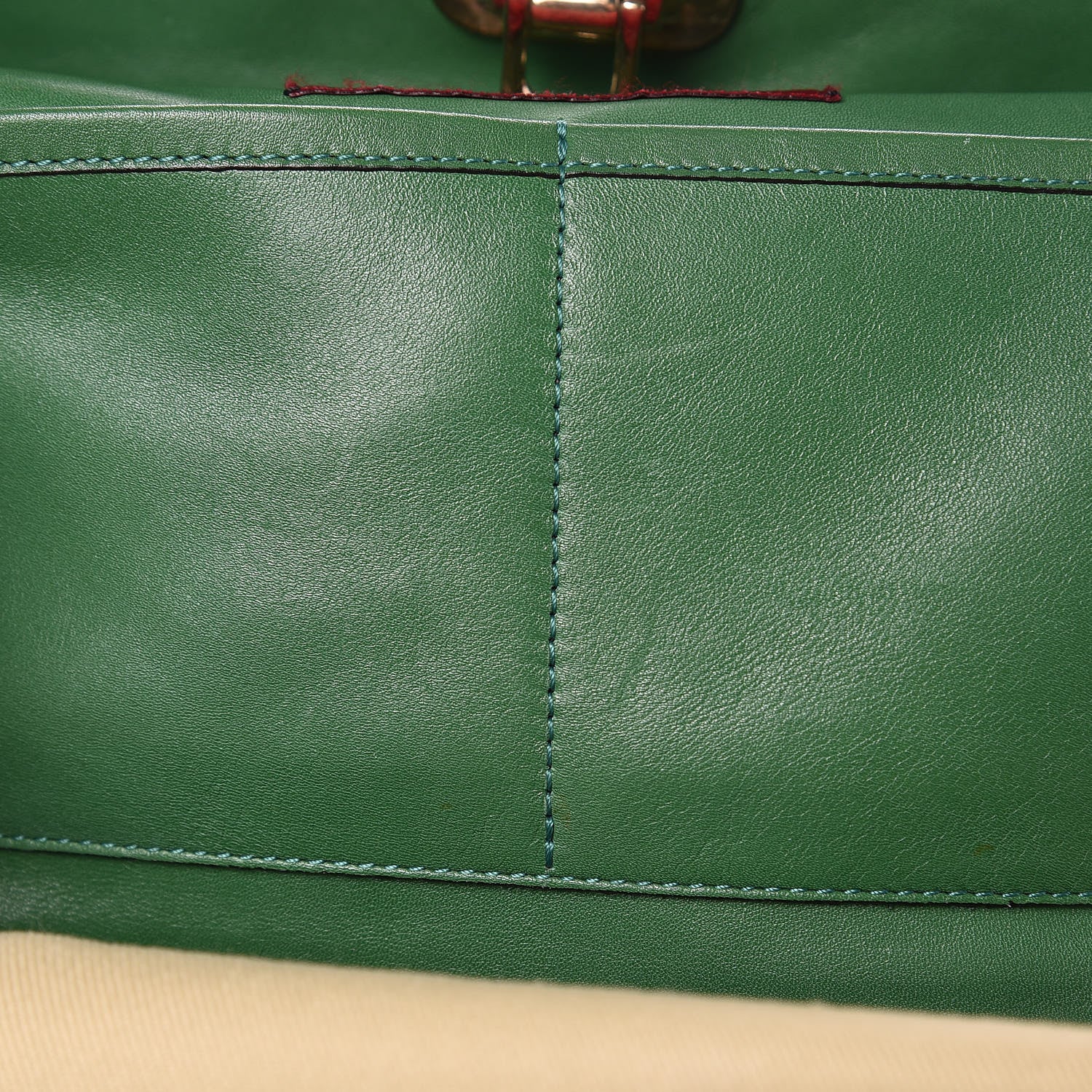 Valentino Garavani Vitello Medium Rockstud Tote Emerald 9 of 13