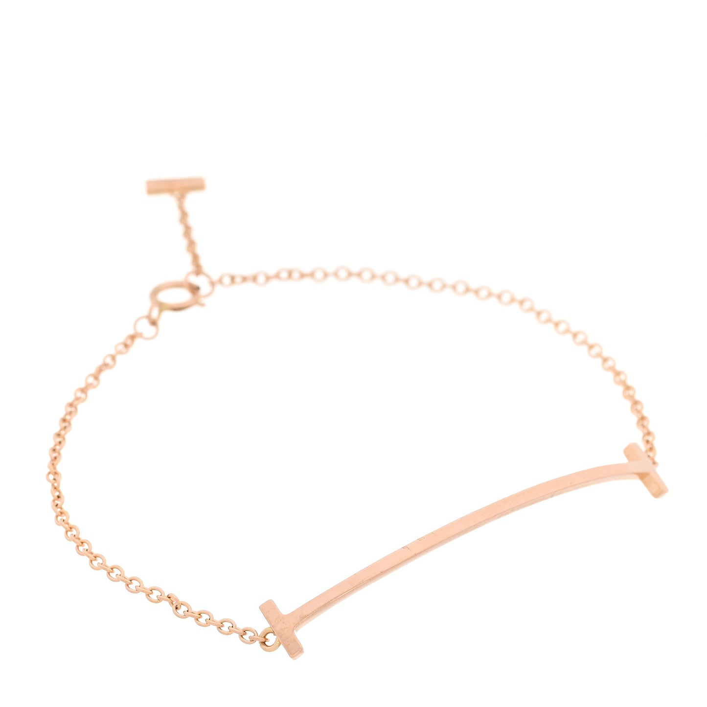 18K Rose Gold T Smile Bracelet