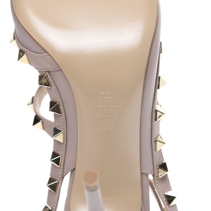 Valentino Garavani Nappa Rockstud Ankle Strap Pumps 38 Poudre 8 of 9