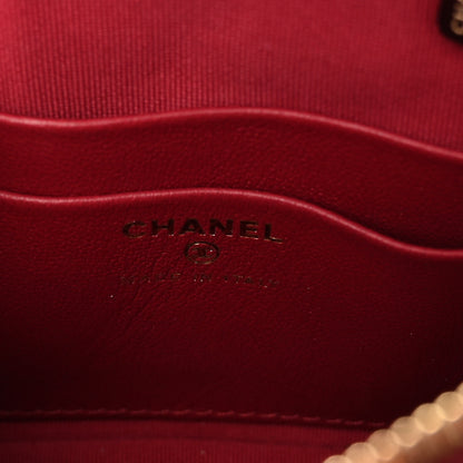 Chanel Patent Calfskin Quilted Shiny Coco Clutch With Chain Red 7 of 10