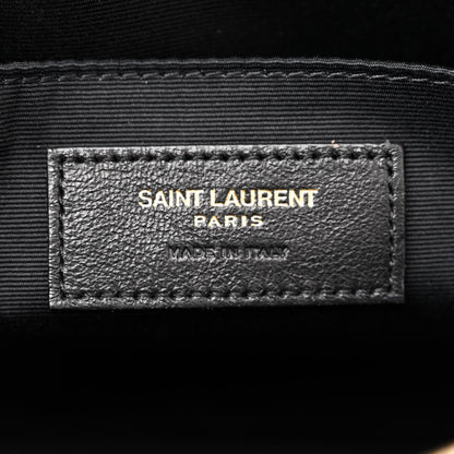 Saint Laurent Calfskin Matelasse Monogram Lou Camera Bag Dark Beige 6 of 12