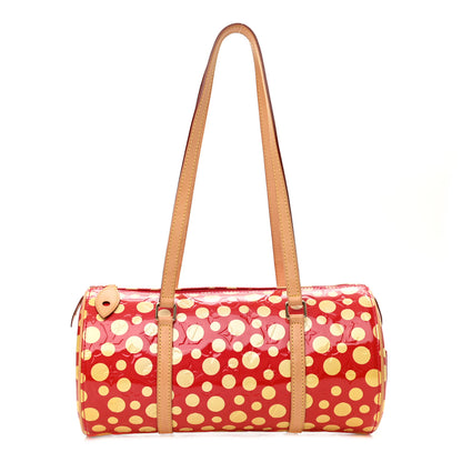 Louis Vuitton Vernis Kusama Infinity Dots Papillon 30 Red 1 of 13