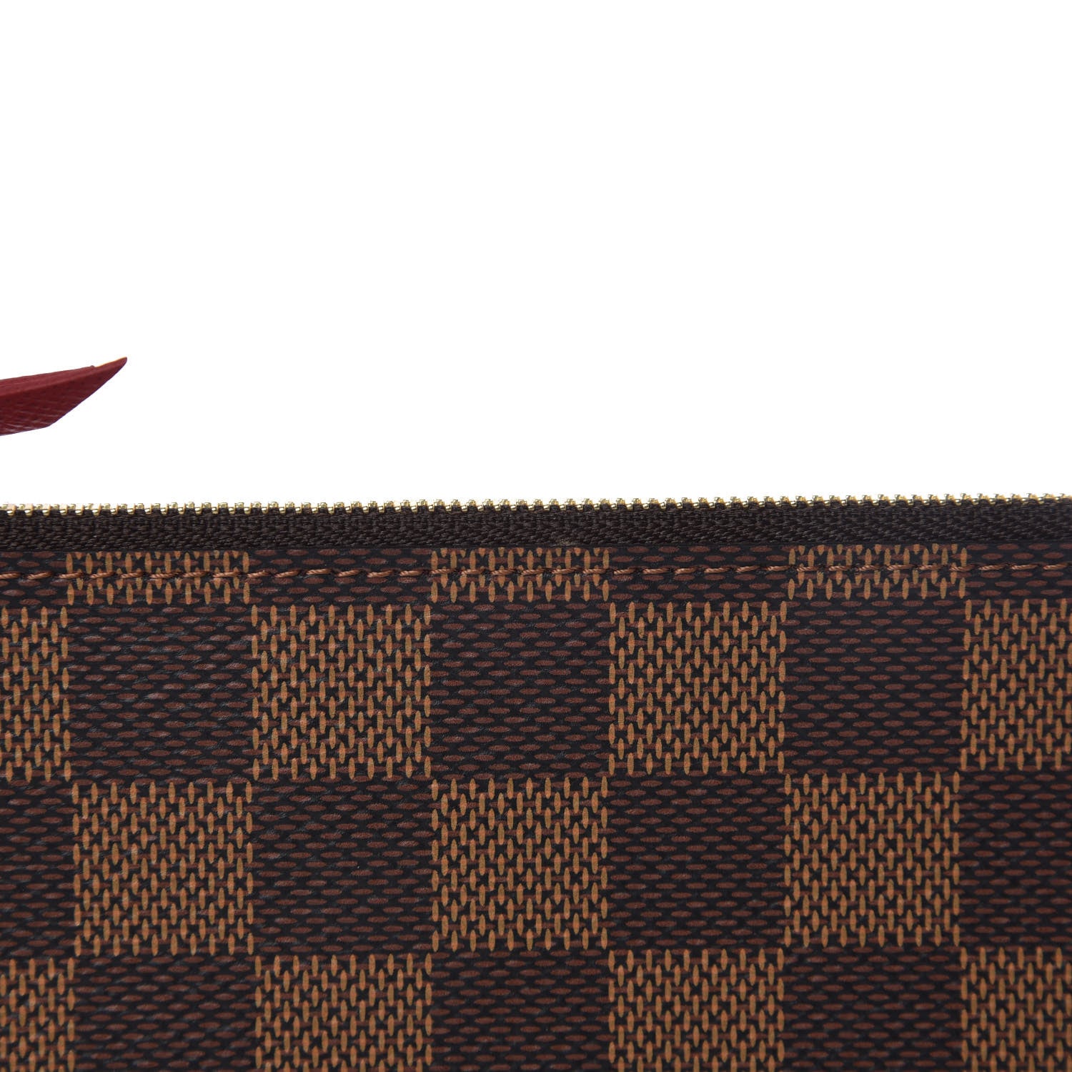 Louis Vuitton Damier Ebene Felicie Chain Wallet Zippered Insert 9 of 9