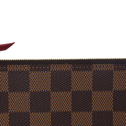 Louis Vuitton Damier Ebene Felicie Chain Wallet Zippered Insert 9 of 9