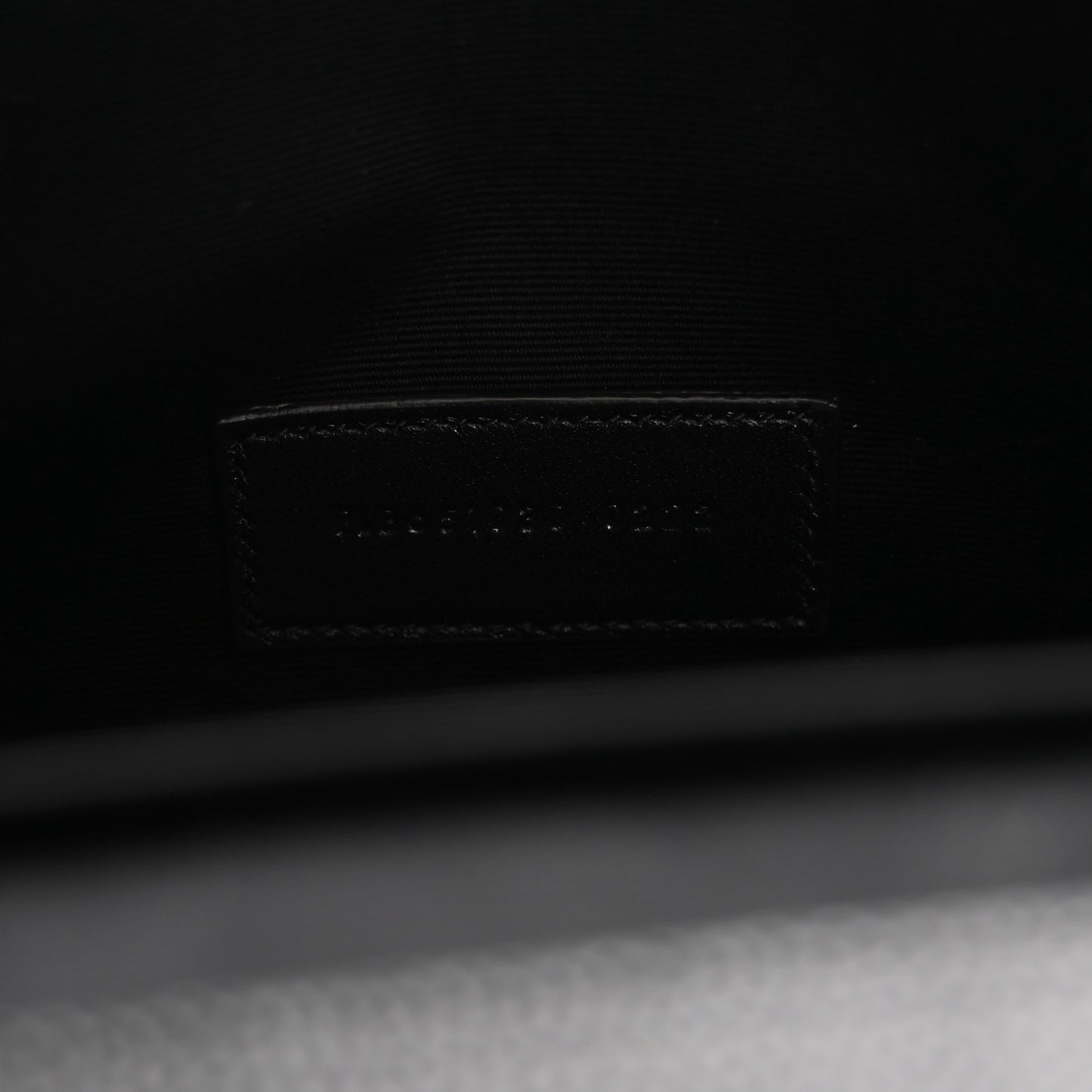 Grain De Poudre Textured Mixed Matelasse Triquilt Monogram Clutch Black