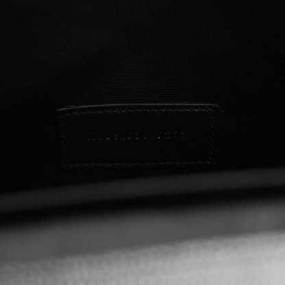 Saint Laurent Grain De Poudre Textured Mixed Matelasse Triquilt Monogram Clutch Black 7 of 11