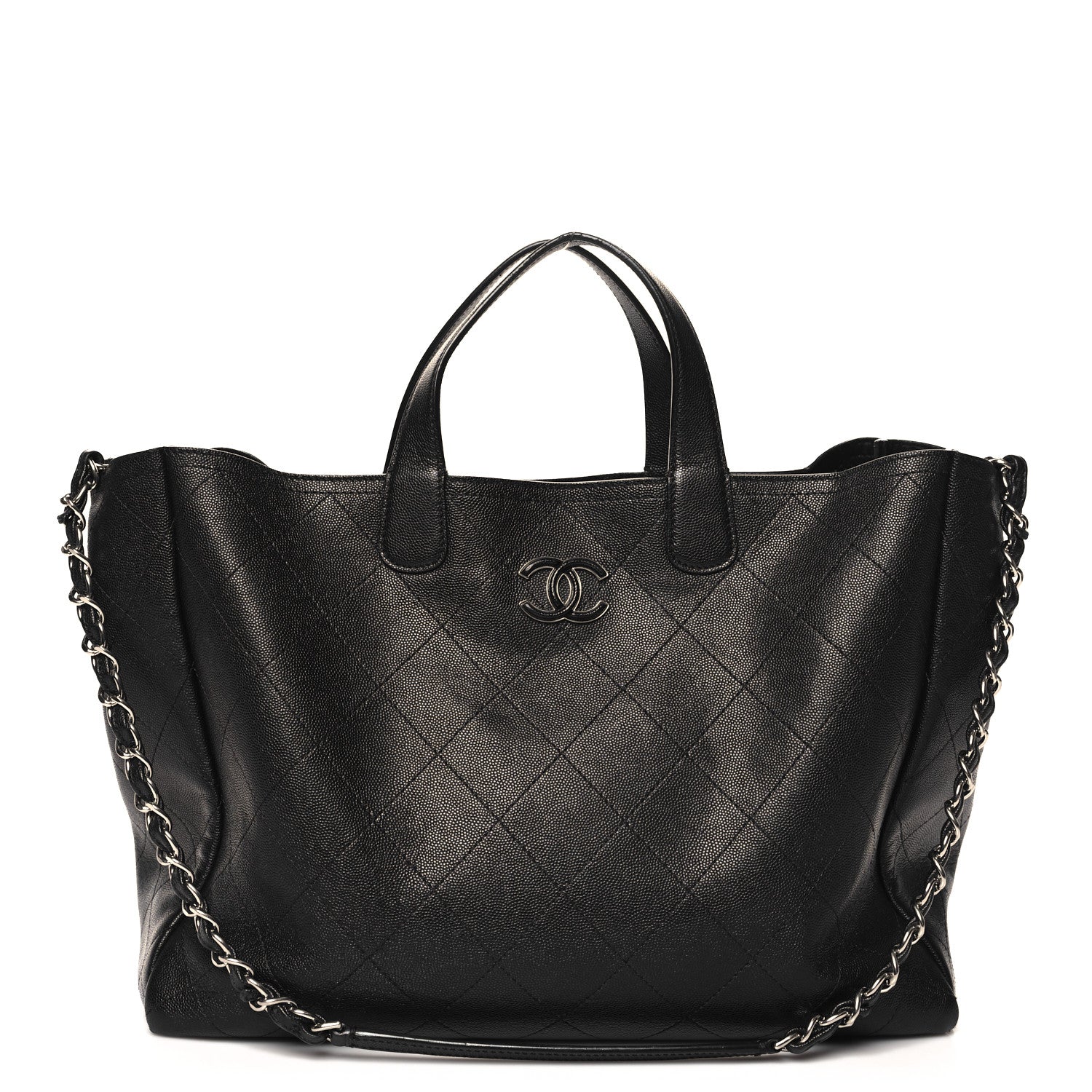 Chanel Caviar Stitched Large Shopping Tote Black 1 of 14