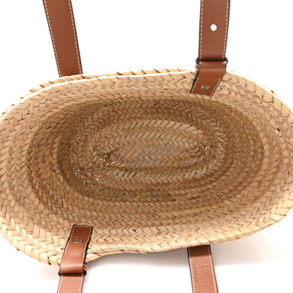 Loewe Raffia Small Basket Tote Bag Natural Tan 5 of 10