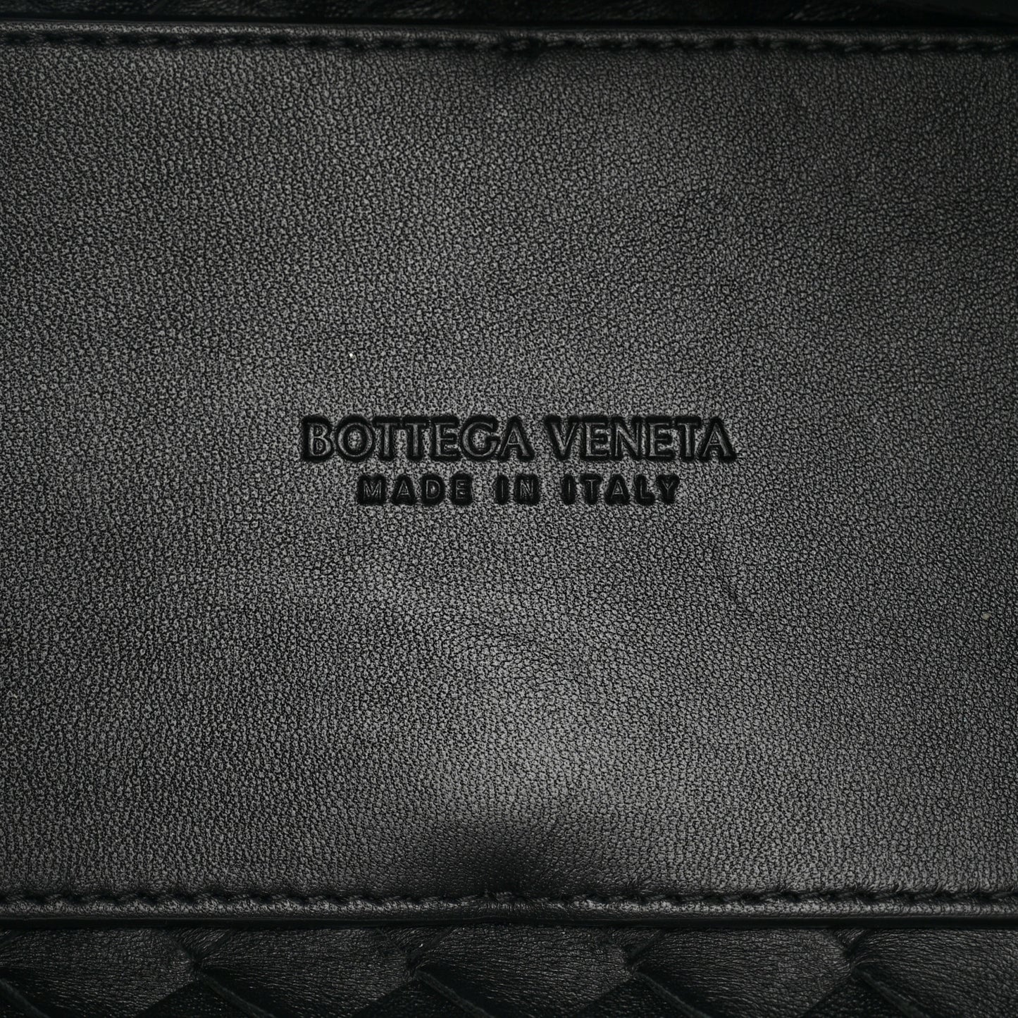Nappa Intrecciato Small Andiamo Shoulder Bag Black