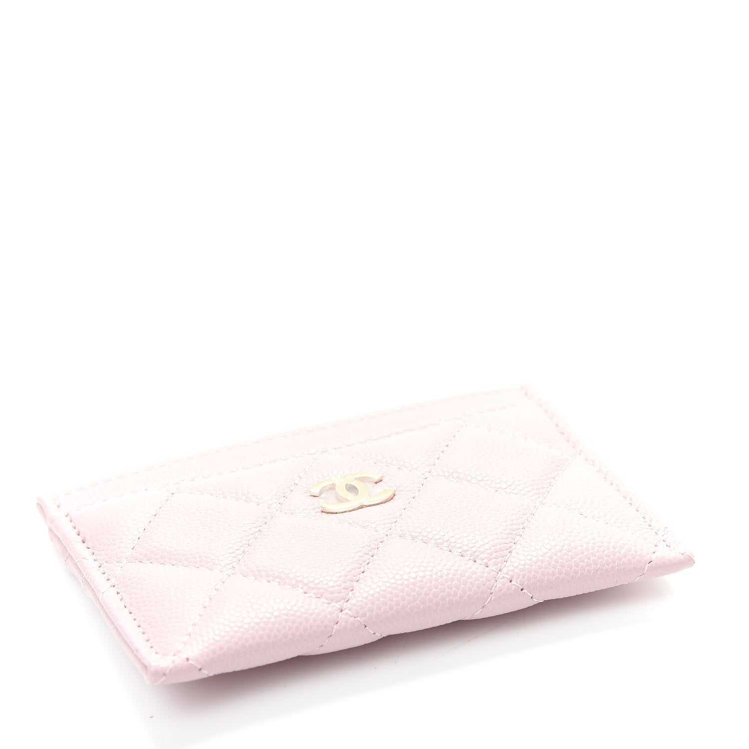 Chanel Caviar Quilted Card Holder Light Pink 4 of 9