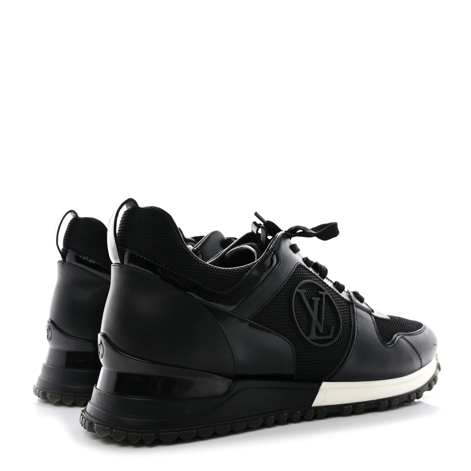 Louis Vuitton Calfskin Run Away Sneakers 36 Black 4 of 11