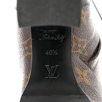 Louis Vuitton Patent Calfskin Monogram Star Trail Ankle Boots 40.5 Black 7 of 7