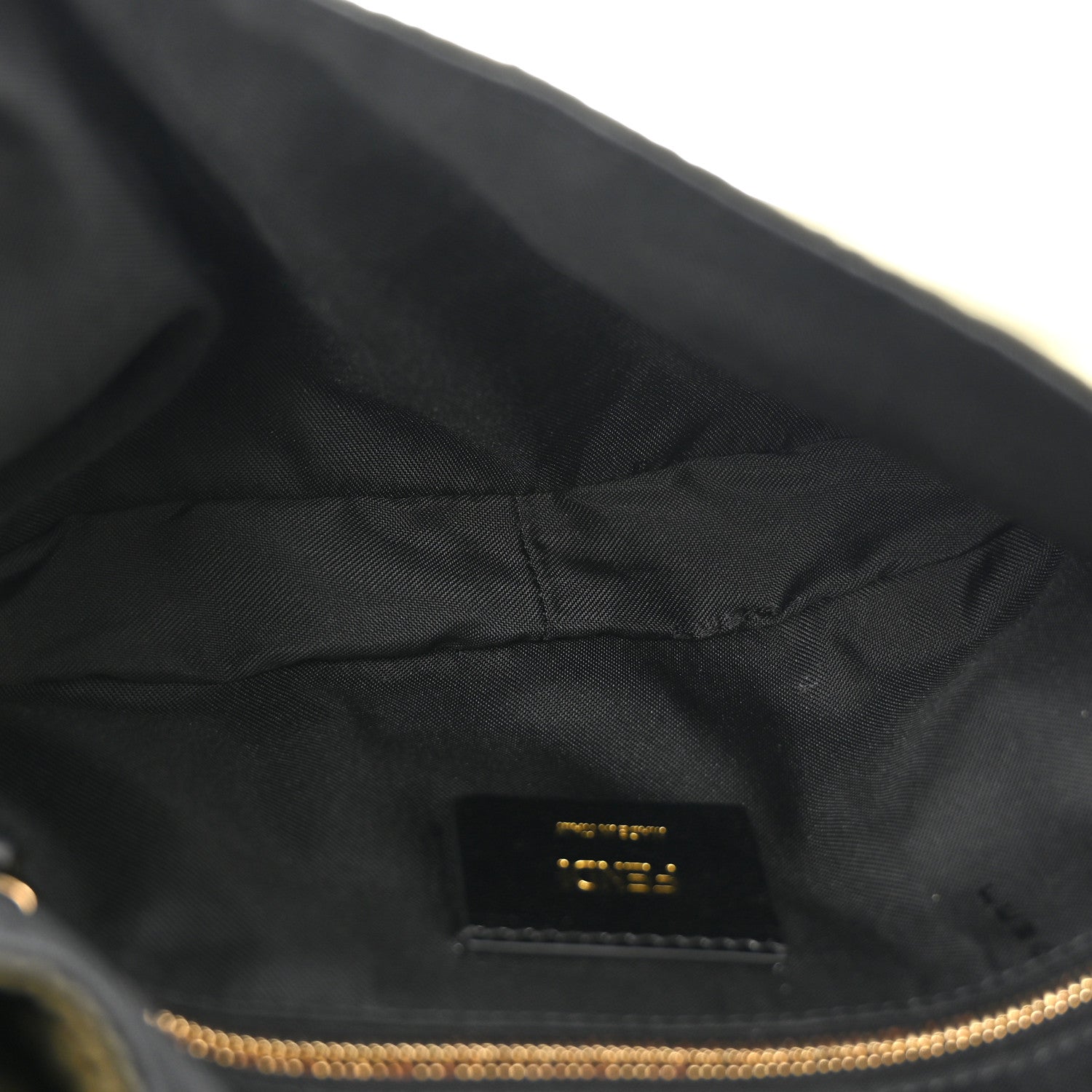 Fendi Nylon Dolmias Vitello Grace FF Puffer Belt Baguette Bag Military Brown Tortora 5 of 13