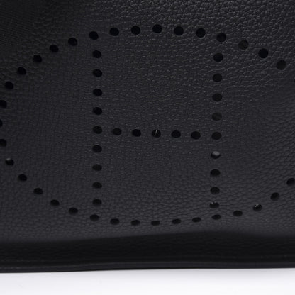 Hermes Taurillon Clemence Evelyne III PM Black 9 of 10