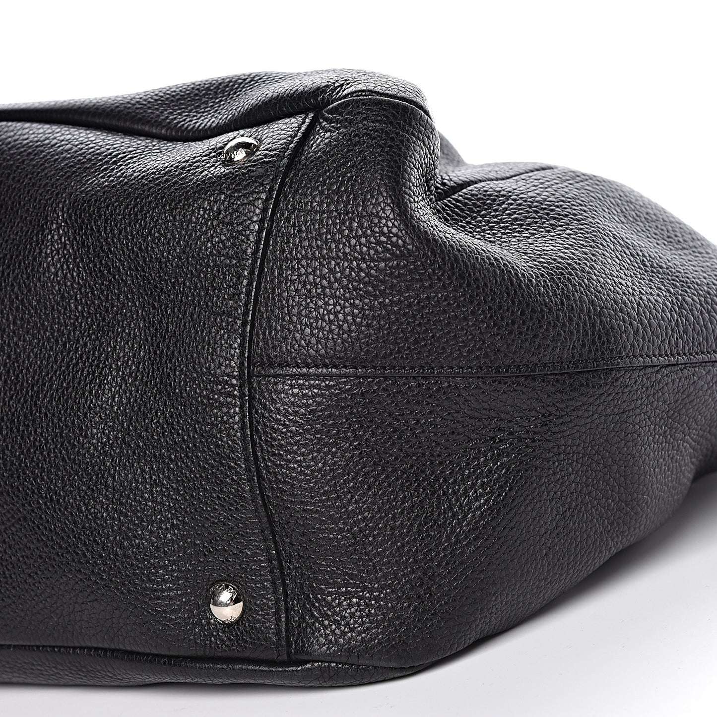 Vitello Daino Side Pocket Hobo Black