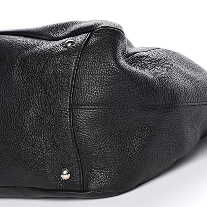 Prada Vitello Daino Side Pocket Hobo Black 16 of 17