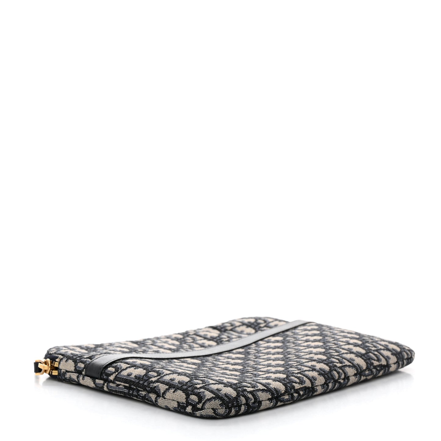 Oblique Pouch Clutch Blue