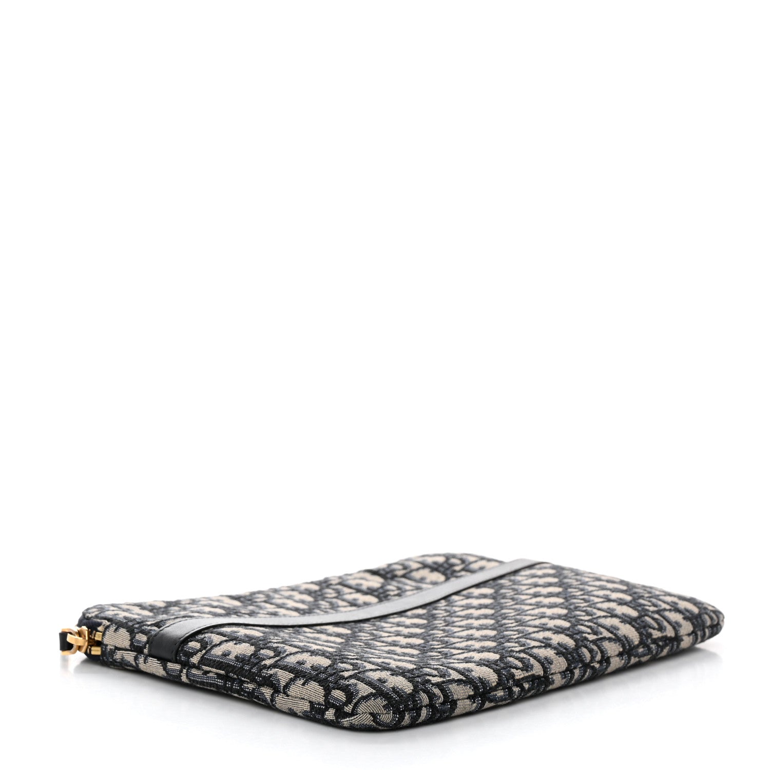Christian Dior Oblique Pouch Clutch Blue 4 of 7